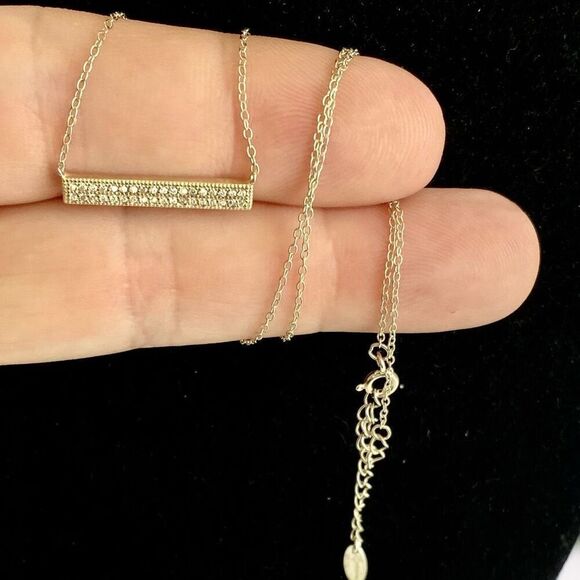 AAT Vintage Dyadema Italian Sterling 925 Silver Necklace adjustable 16-18” - Picture 2 of 13